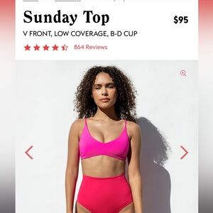 Left On Friday Sunday Bikini Top NWT 🏝️☀️💕
